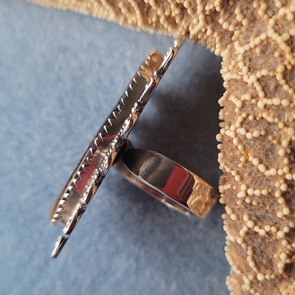 Sterling Amber Ring - Picture 7 of 7